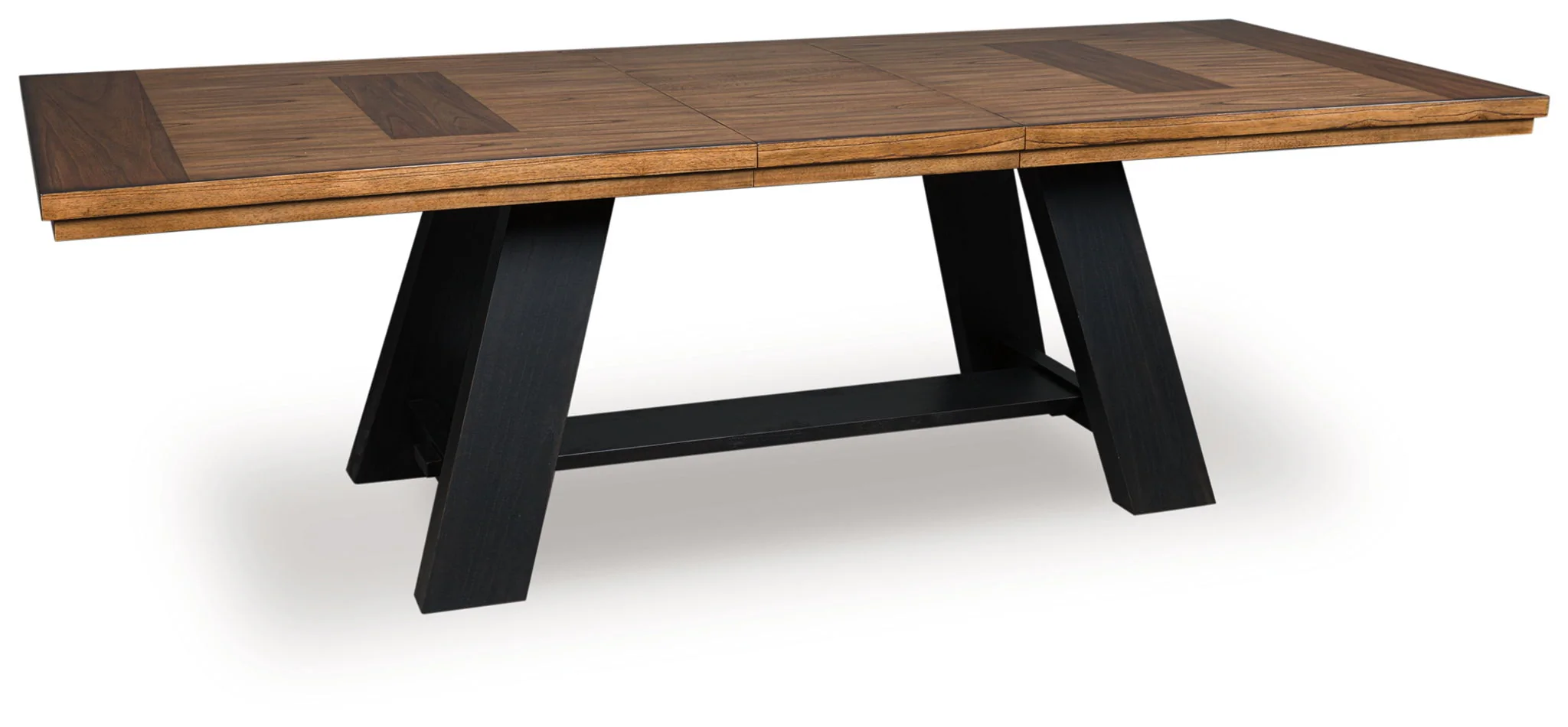 Greddinton - Dining Extension Table - Brown / Black - Image 1