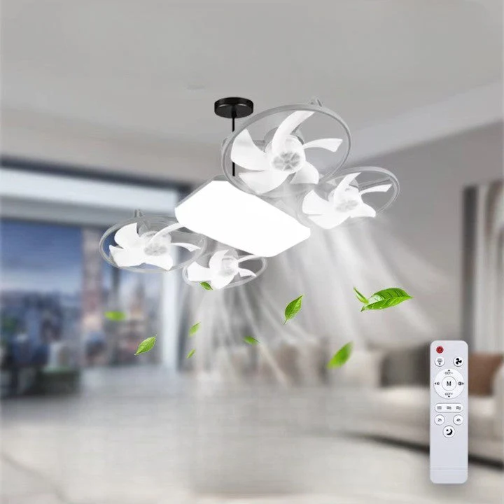 Summer Cool Multi-Propeller Modern LED Ceiling Fan - Image 1