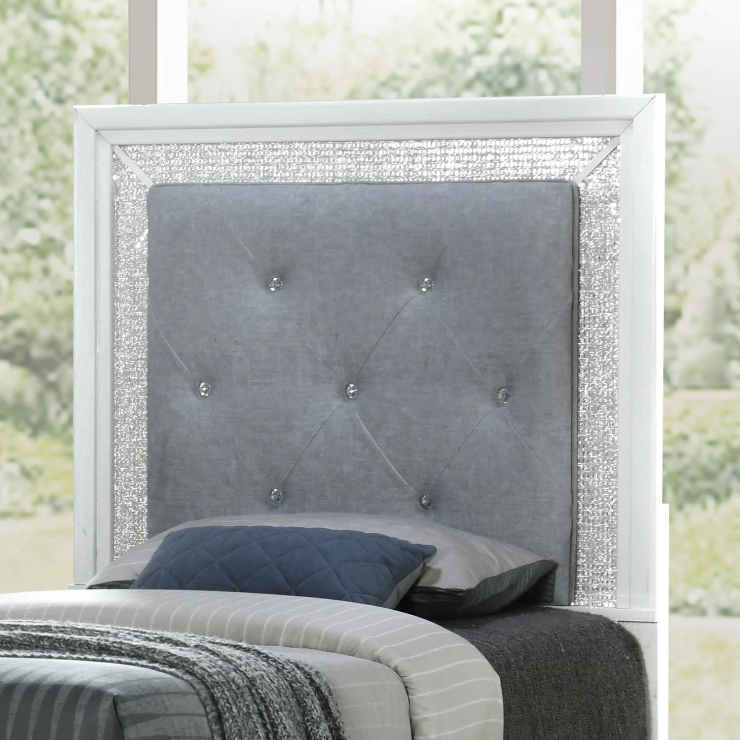 Reflections – Upholstered Panel Headboard With Lights