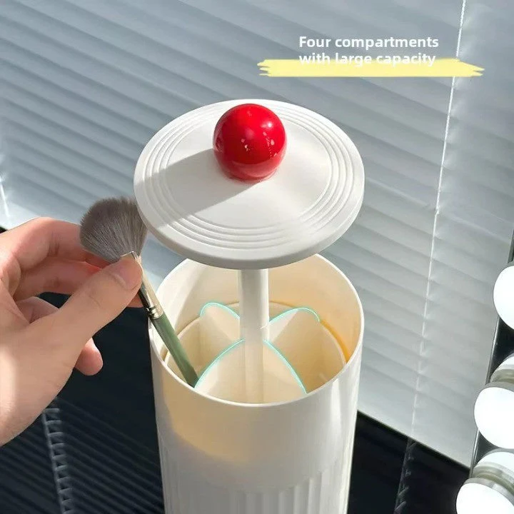 Automatic Pop-Up Cylindrical Makeup Brush Organizer - Image 3