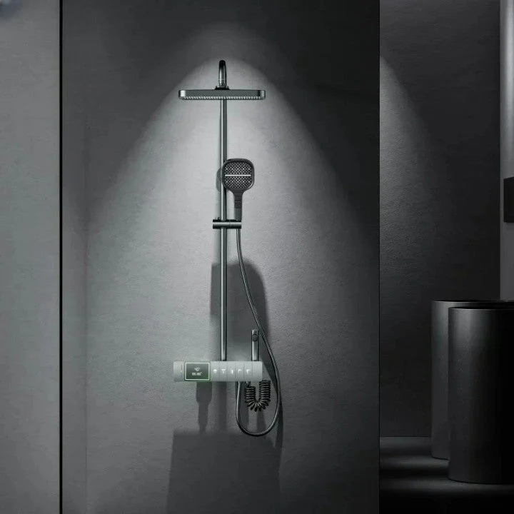 Rhythmic Rain Piano Key Style Control Elegant Rainfall Shower Set - Image 3