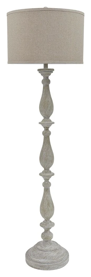 Bernadate – Poly Floor Lamp – Whitewash