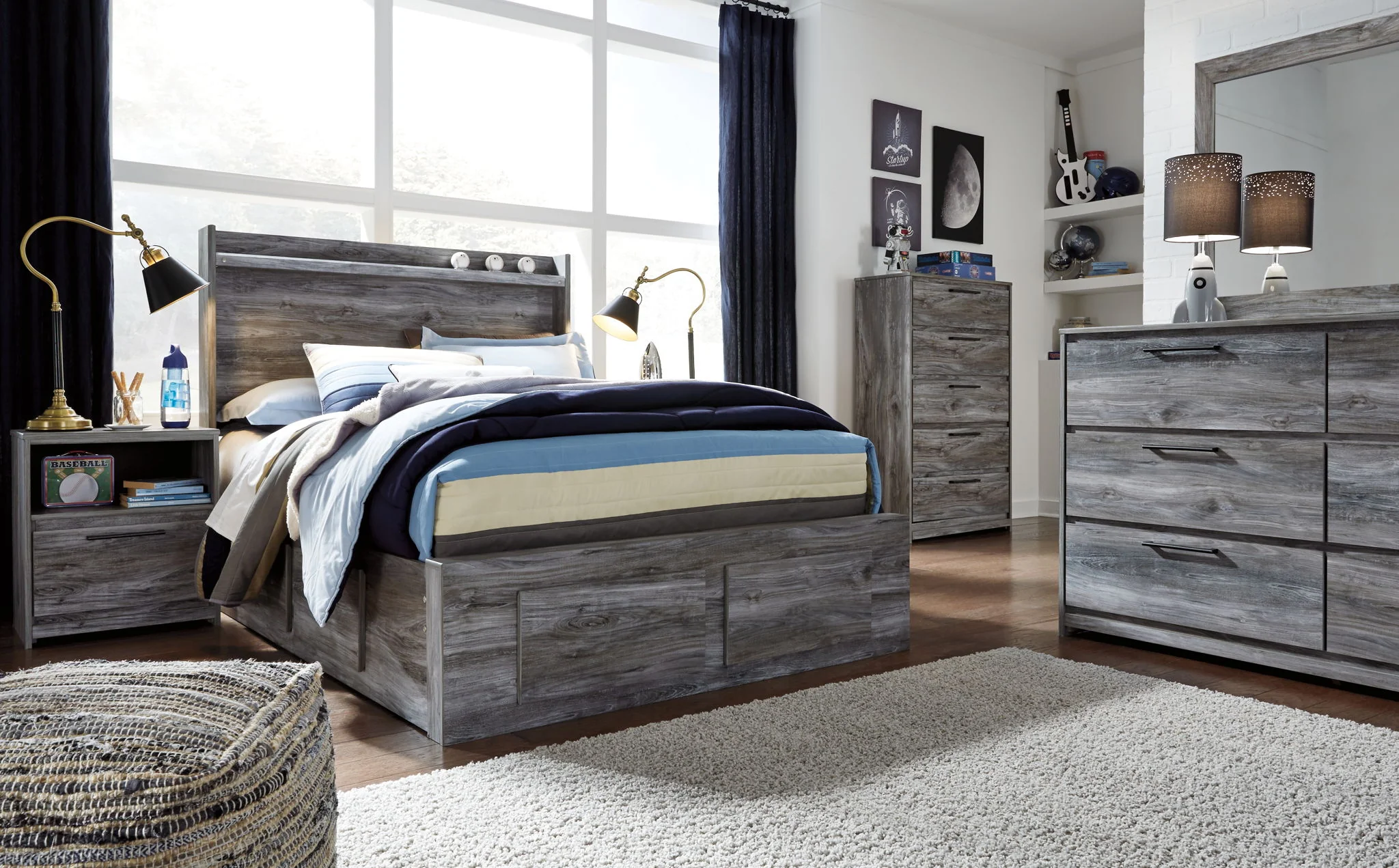 Baystorm – Panel Bedroom Set – Gray