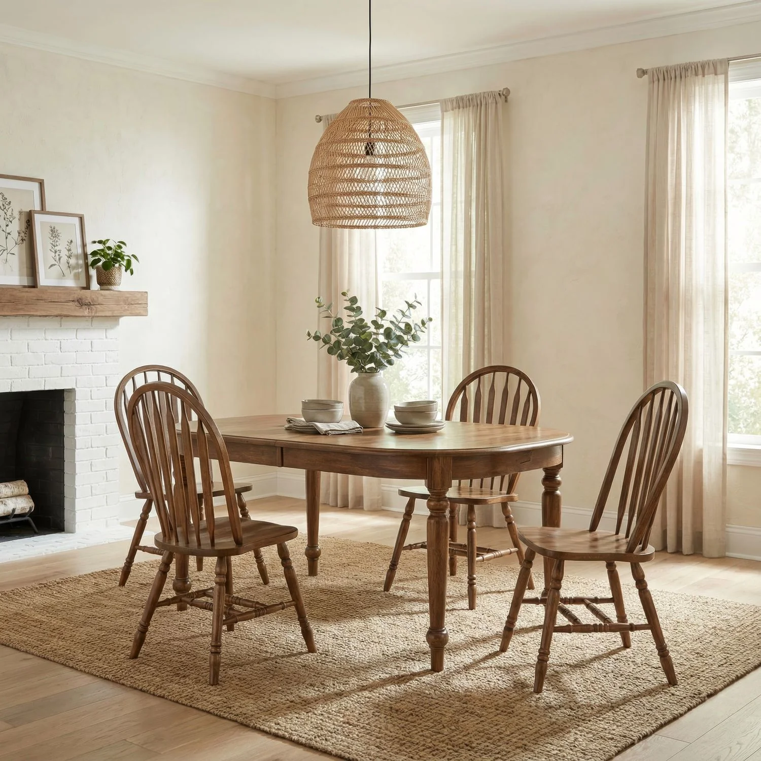 Carolina Crossing – Dining Room Leg Table Set
