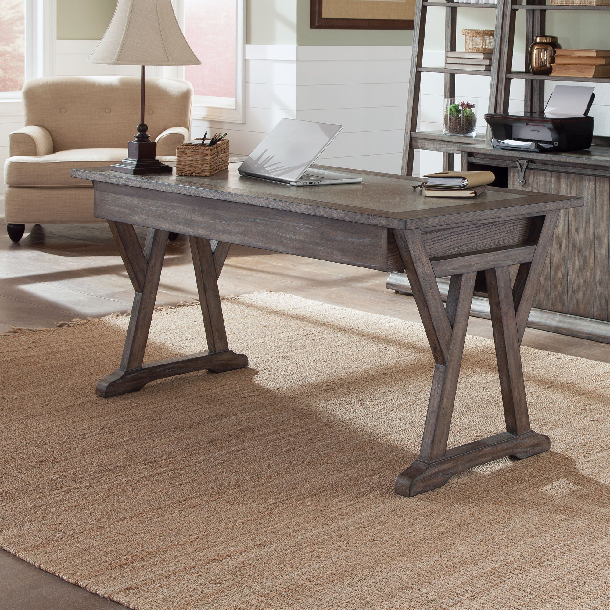 Stone Brook – Laptop Desk – Rustic Saddle