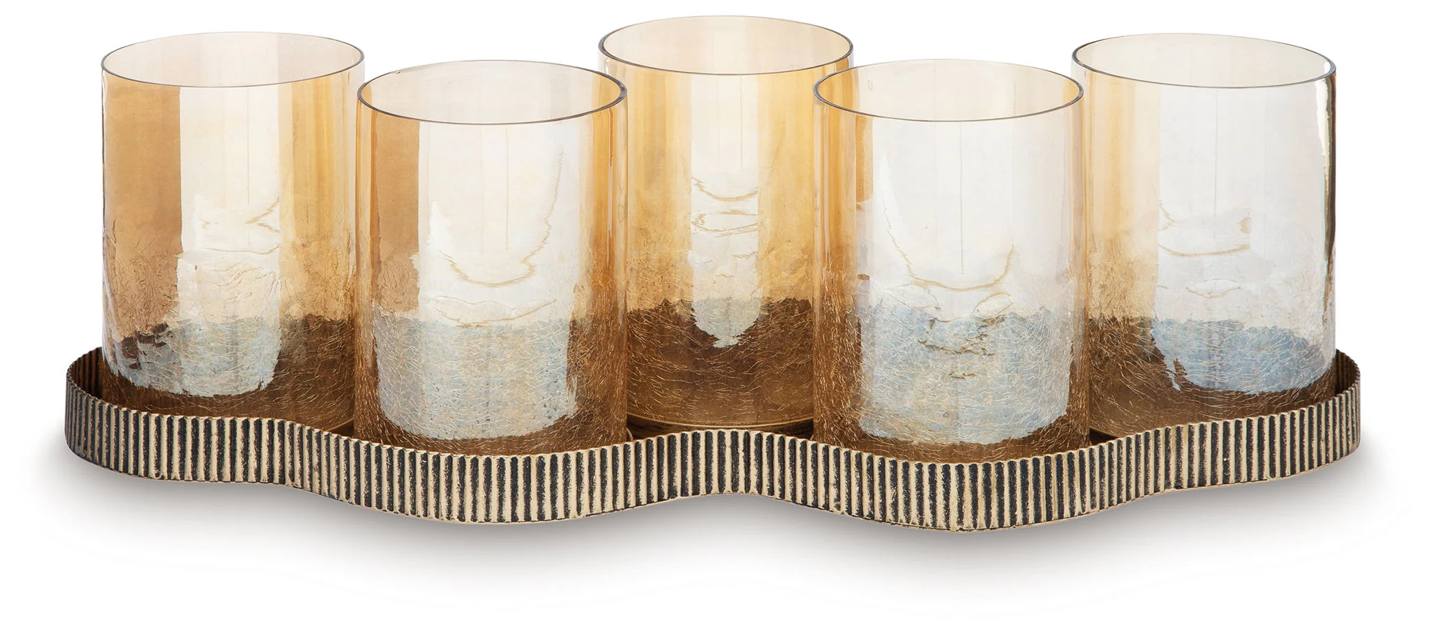 Evereton - Candle Holder - Antique Gold Finish - Image 1