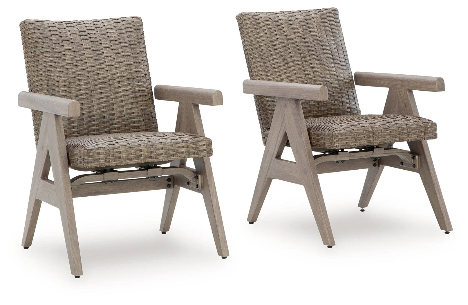 Cliff Trails - Rocking Arm Chair (Set of 2) - Beige - Image 1