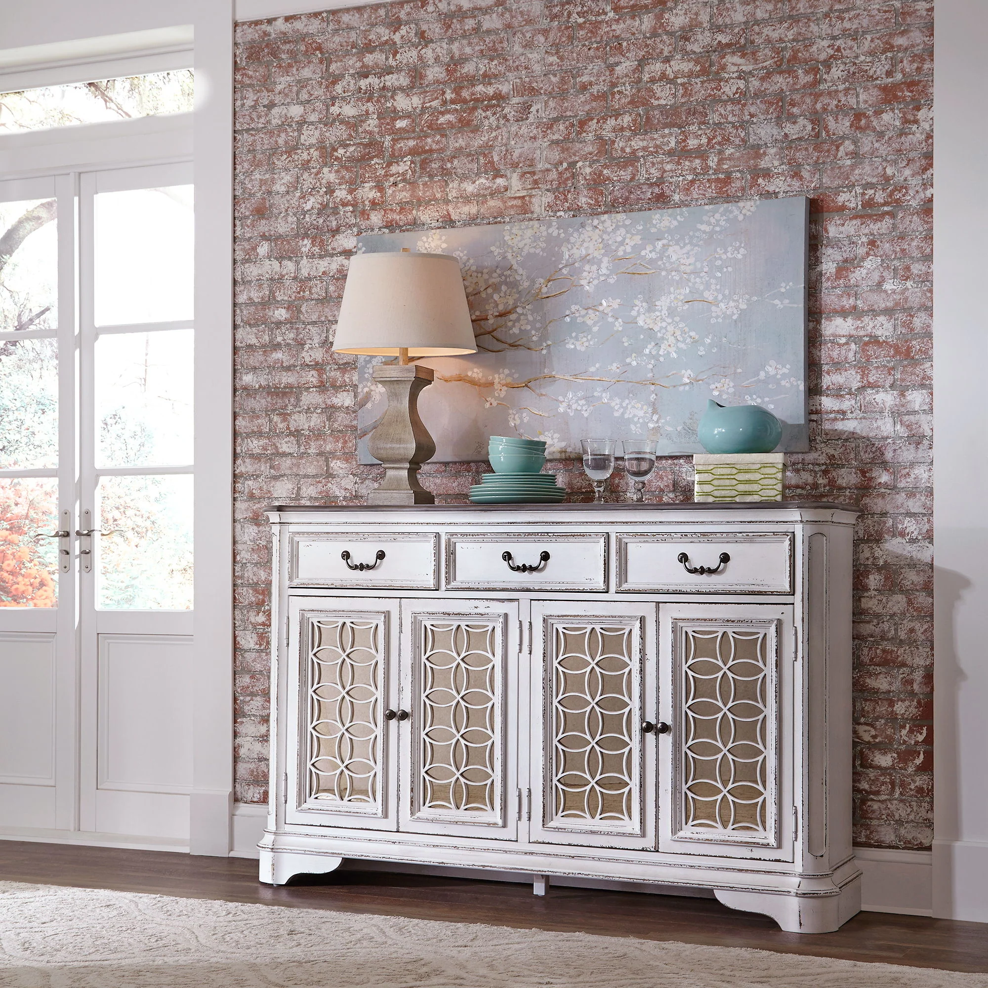 Magnolia Manor - Hall Buffet - Antique White - Image 3