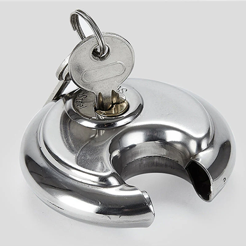 Heavy Duty Round Stainless Steel Padlock - Image 2