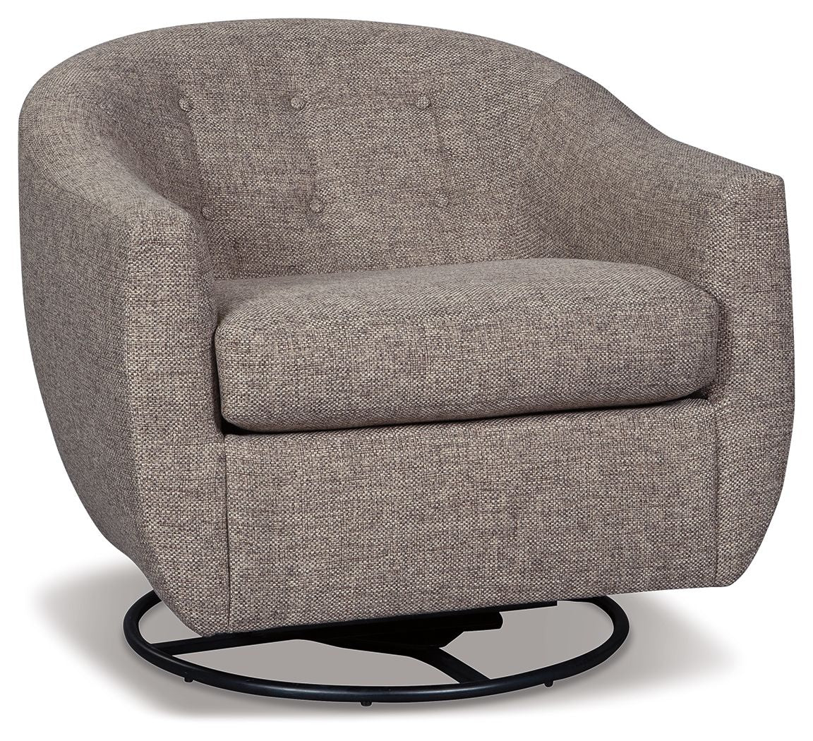 Upshur – Swivel Glider Accent Chair – Taupe