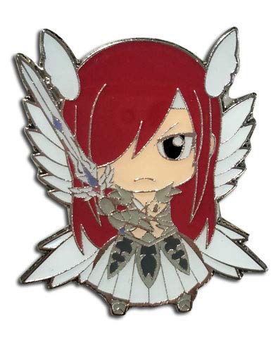 Fairy Tail SD Erza Armor Anime Enamel Pin - Image 1