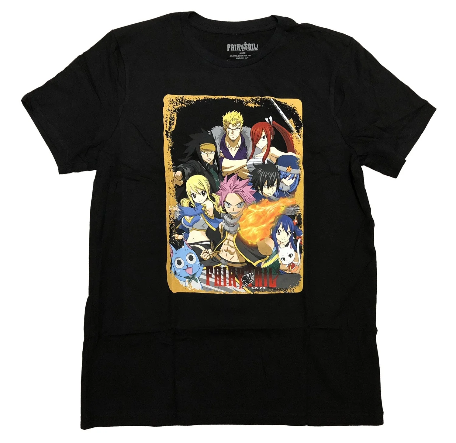 Fairy Tail Season 7 Group Anime Adult T-Shirt - Image 1