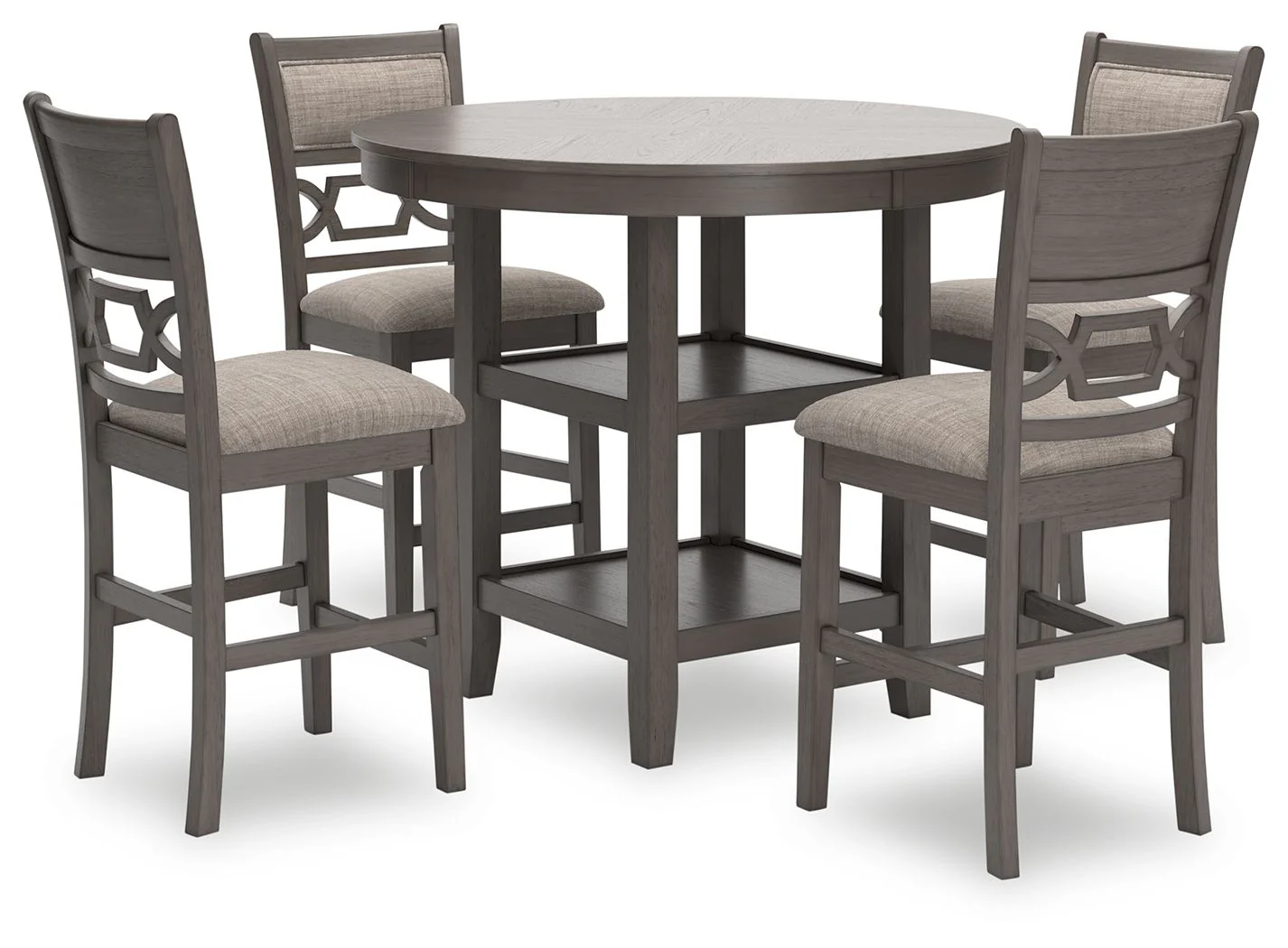 Wrenning - Drm Counter Table Set (Set of 5) - Gray - Image 1