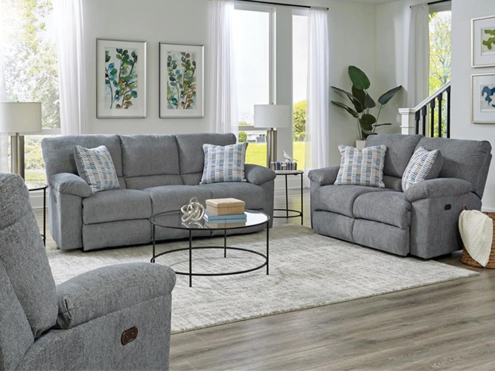 Jackson Catnapper Tyler - Reclining Sofa - Stonewash - Image 1