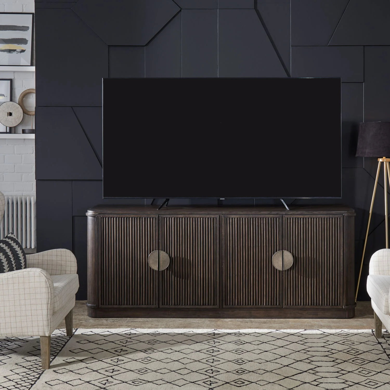 City View - 82" TV Console - Coffee Bean - Image 1