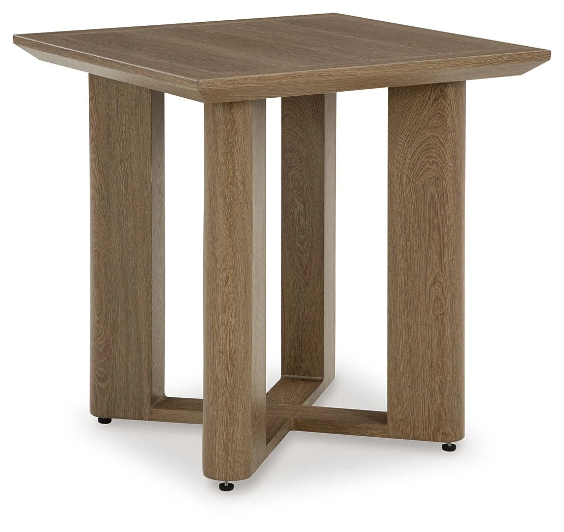 Serene Bay - Square End Table - Dark Brown - Image 1