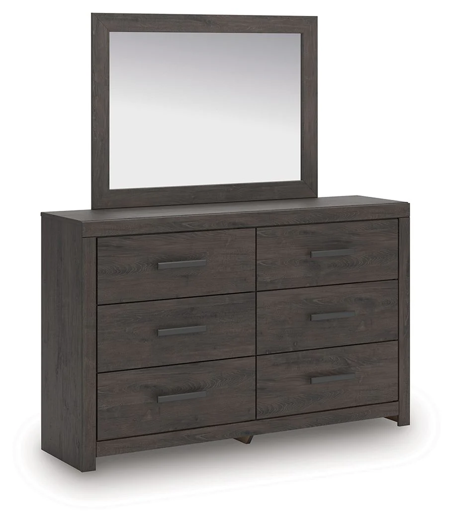 Prendonea - Dresser and Mirror - Charcoal - Image 1