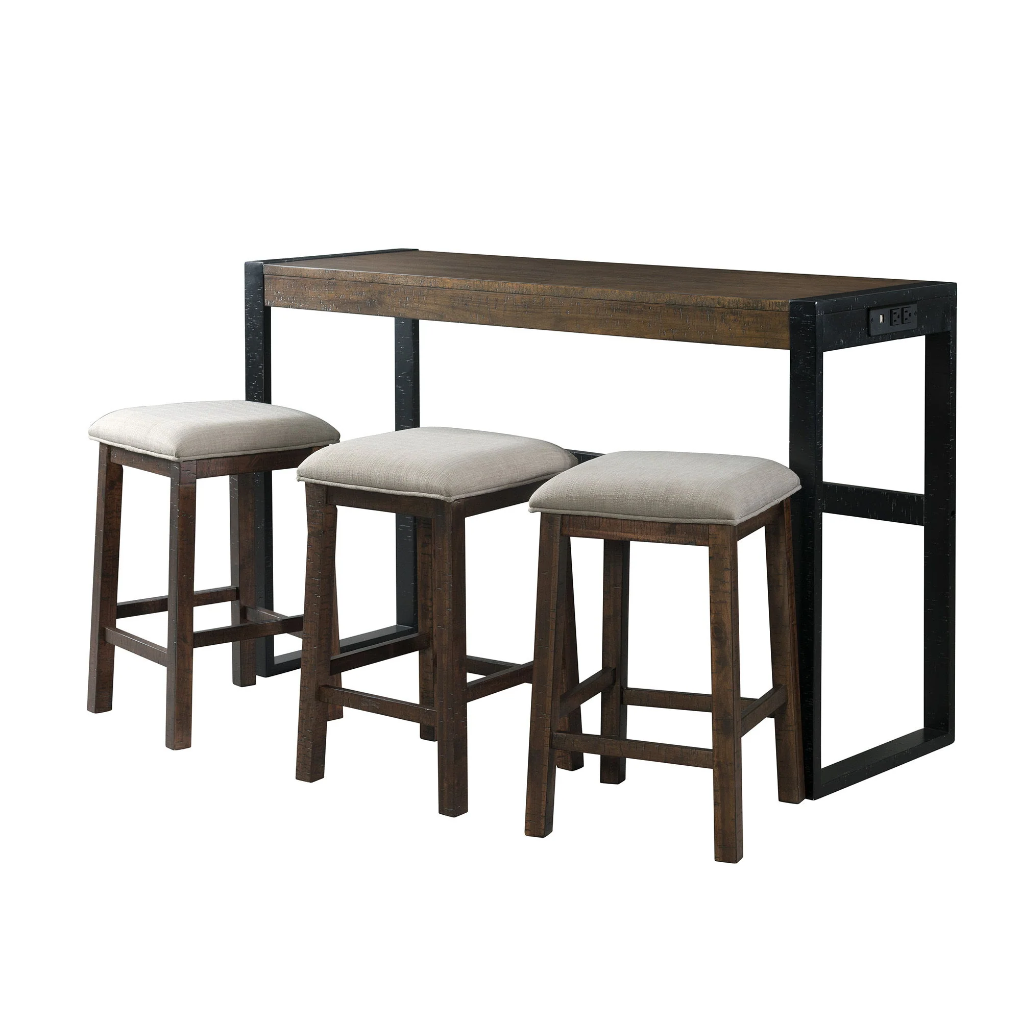 Caesar – Multipurpose Bar Table Set – Dark Brown