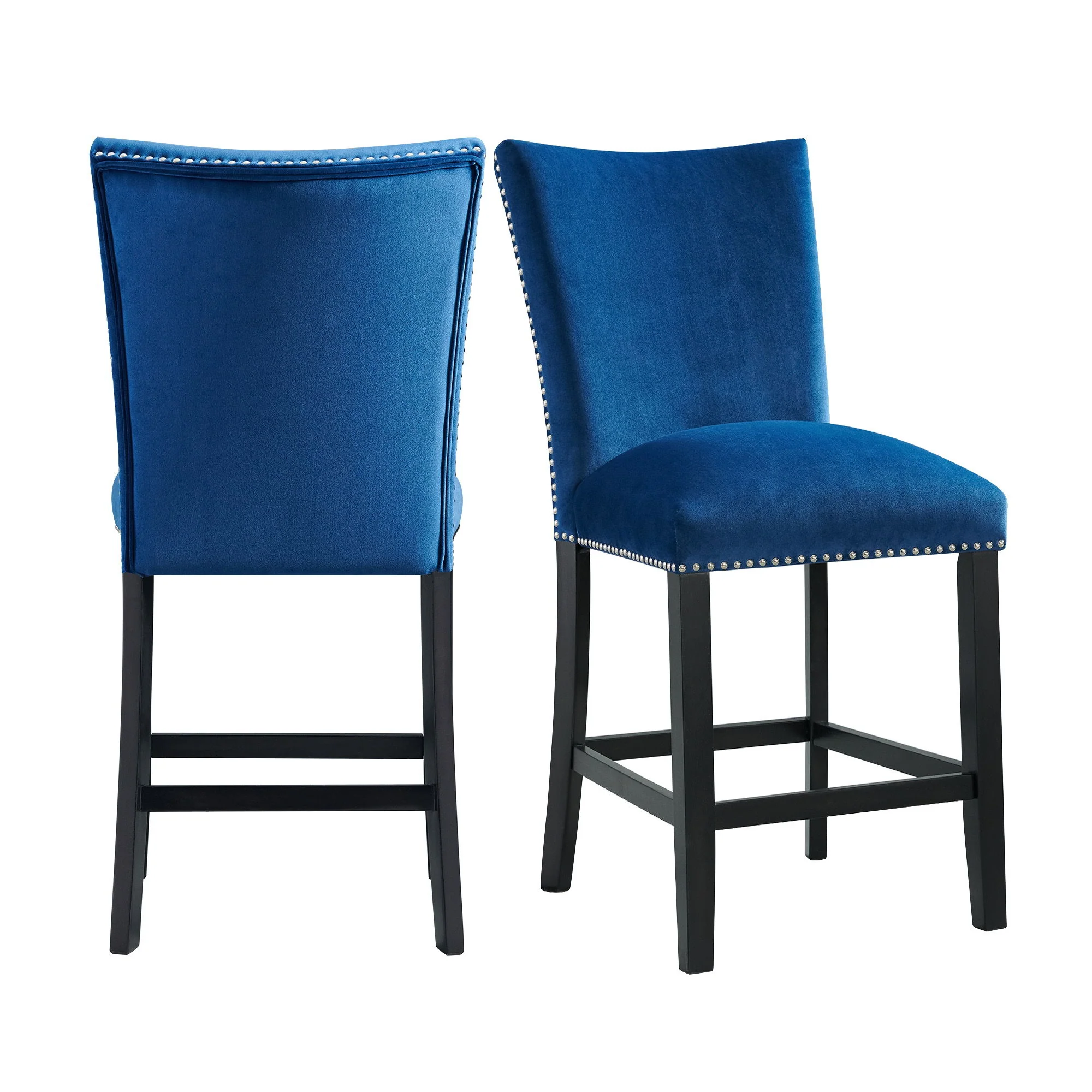 Francesca - Velvet Counter Height Chair (Set of 2) - Image 2