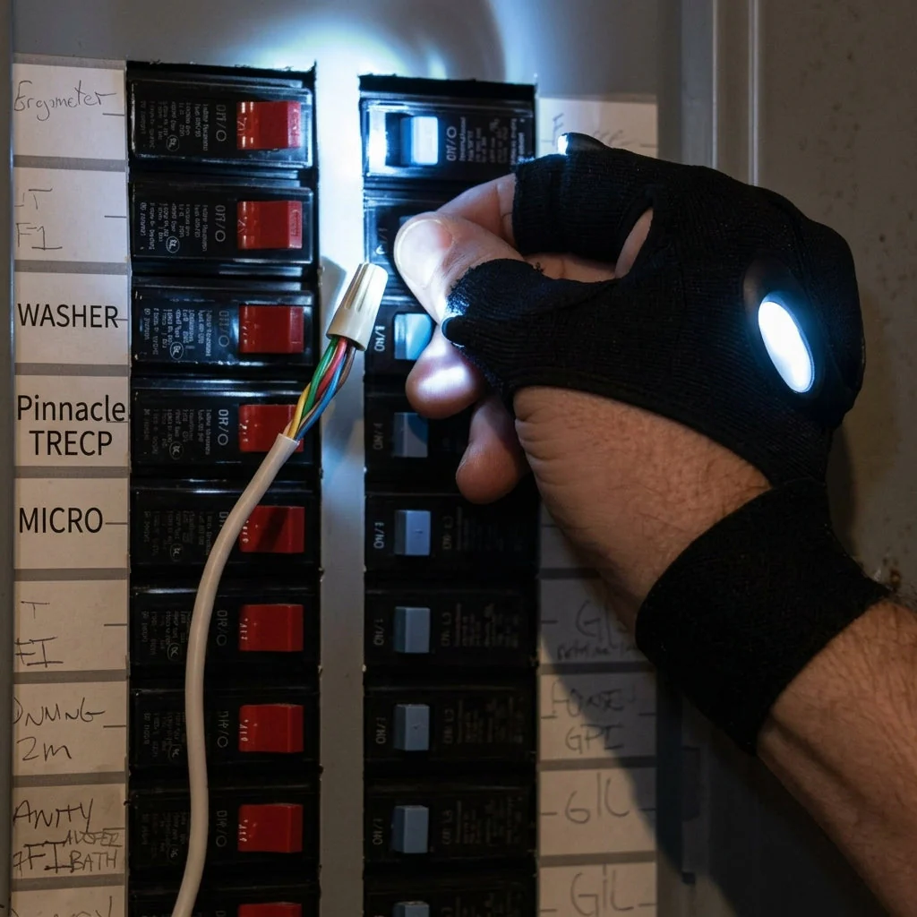 Fingerless Glove LED Flashlight - Image 3