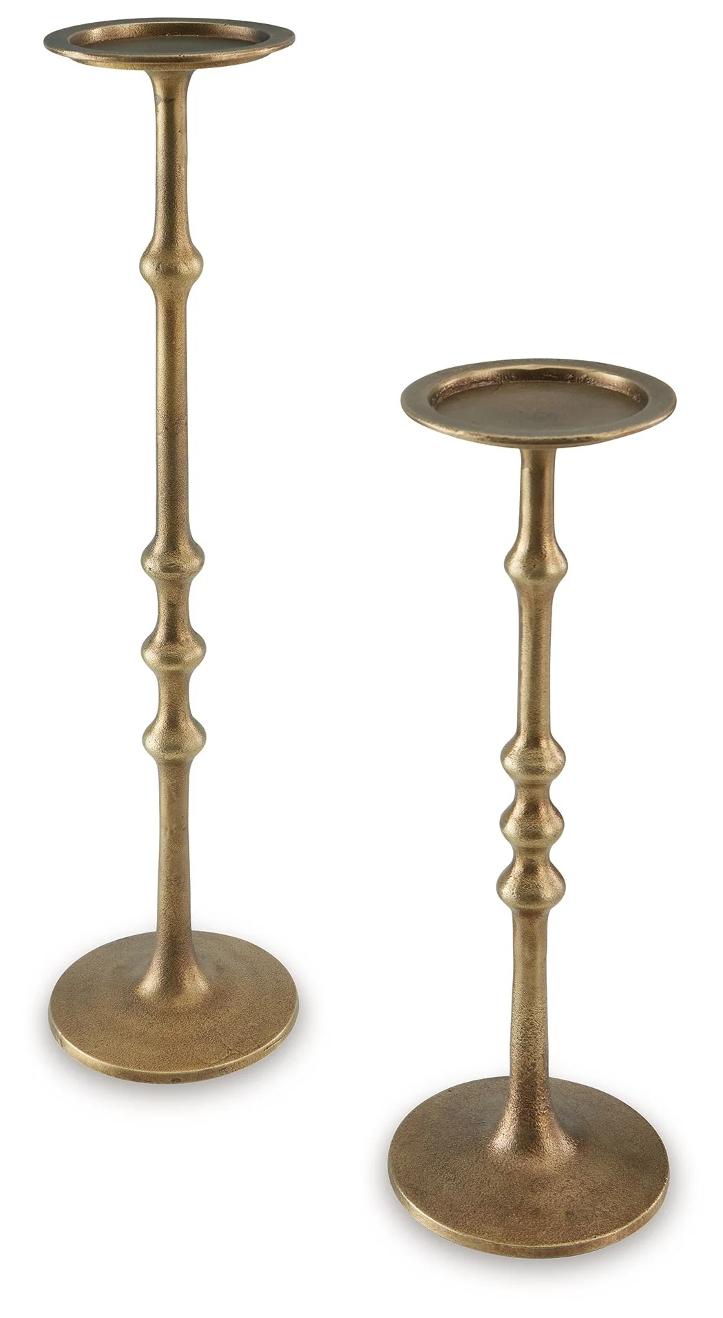 Larwick – Candle Holder Set (Set of 2) – Antique Brass Finish
