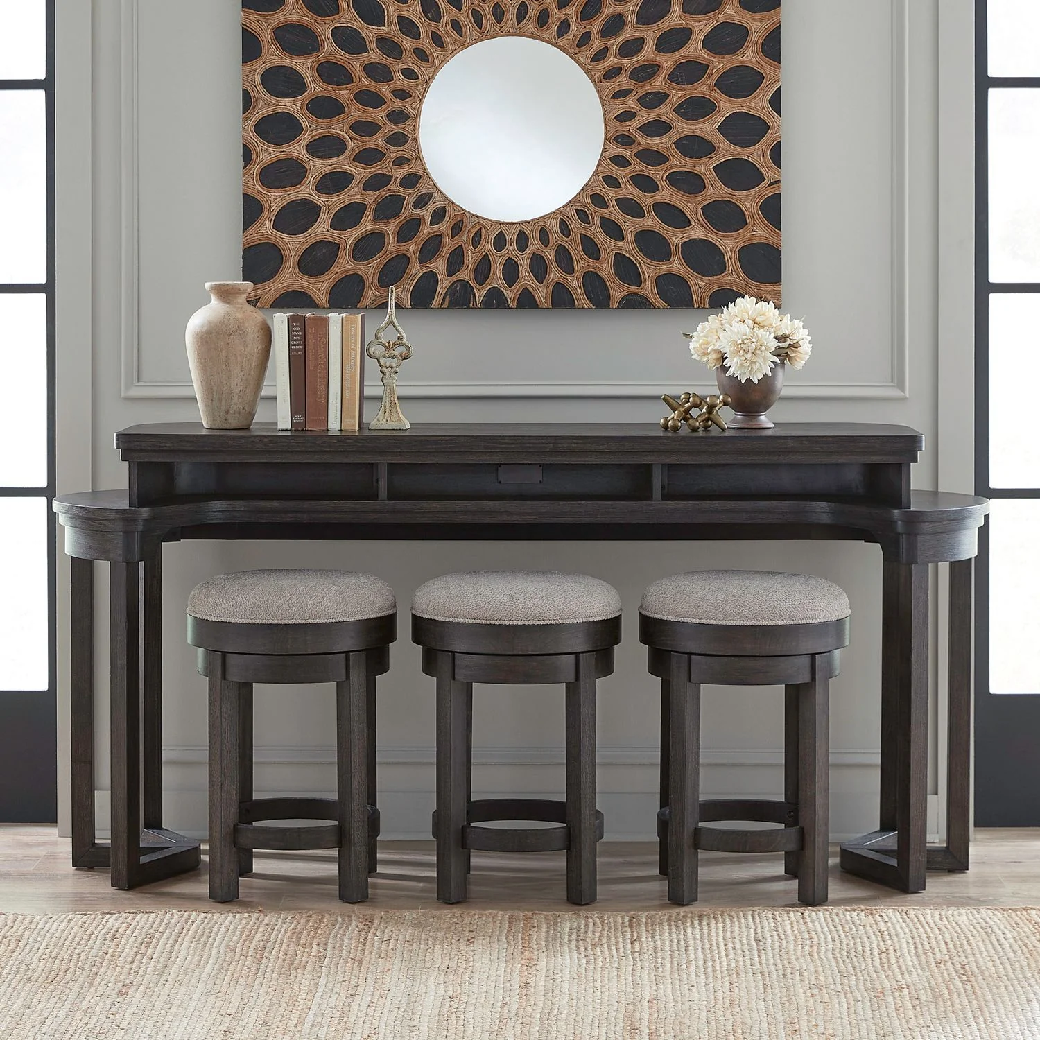 Weston – 4 Piece Bar Set – Peppercorn