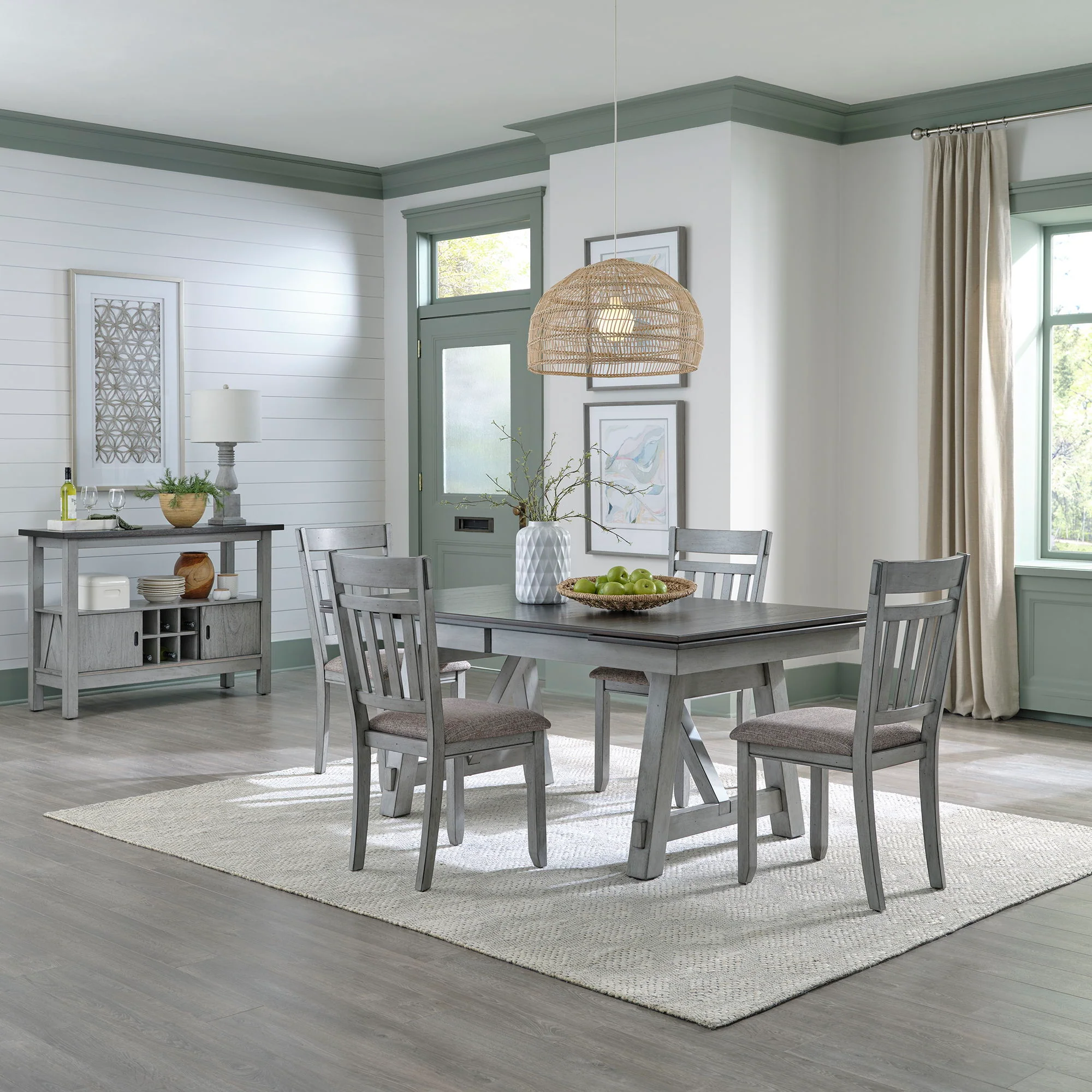 Newport - Trestle Table Set - Image 1