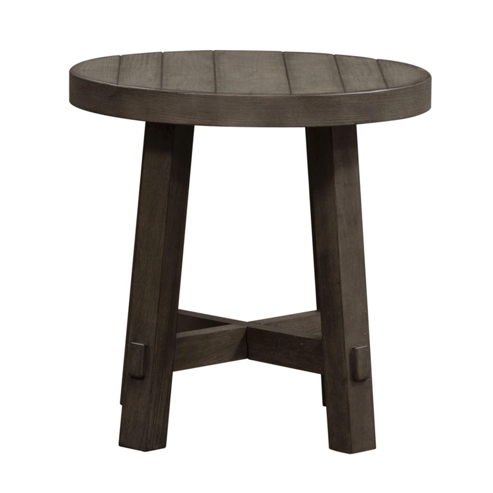 Modern Farmhouse - Splay Leg Round End Table - Image 1
