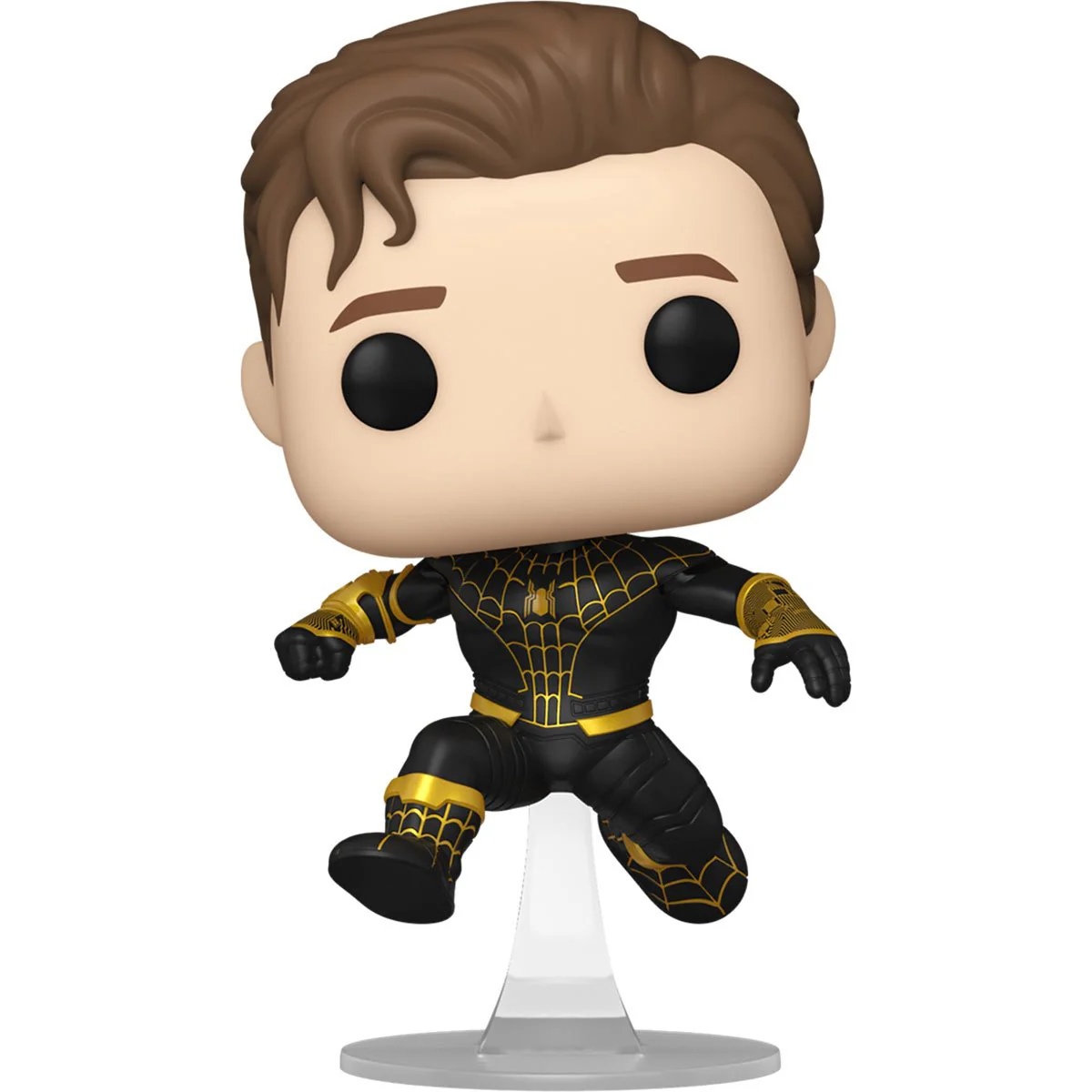 Funko Pop! Marvel: Spider-Man: No Way Home - Unmasked Spider-Man Black Suit #1073 AAA Anime Exclusive - Image 1