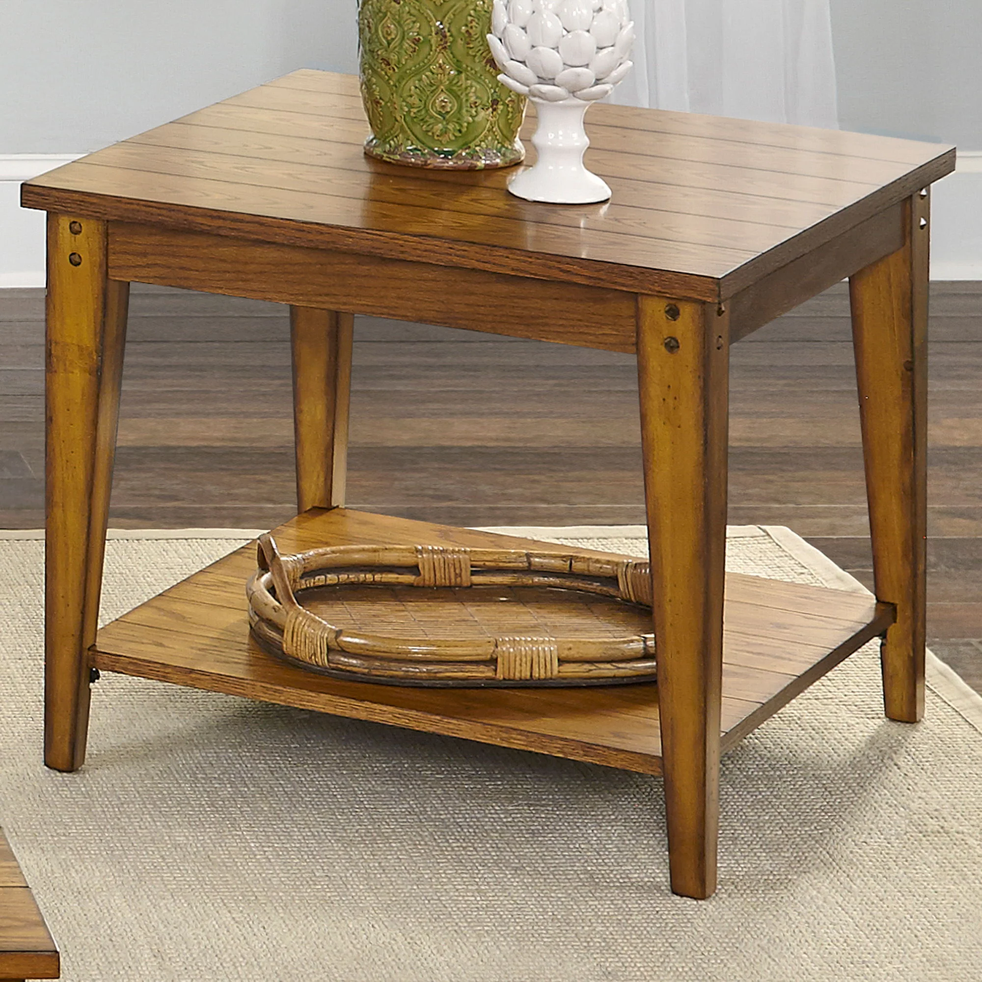 Lake House - Square Lamp Table - Image 1