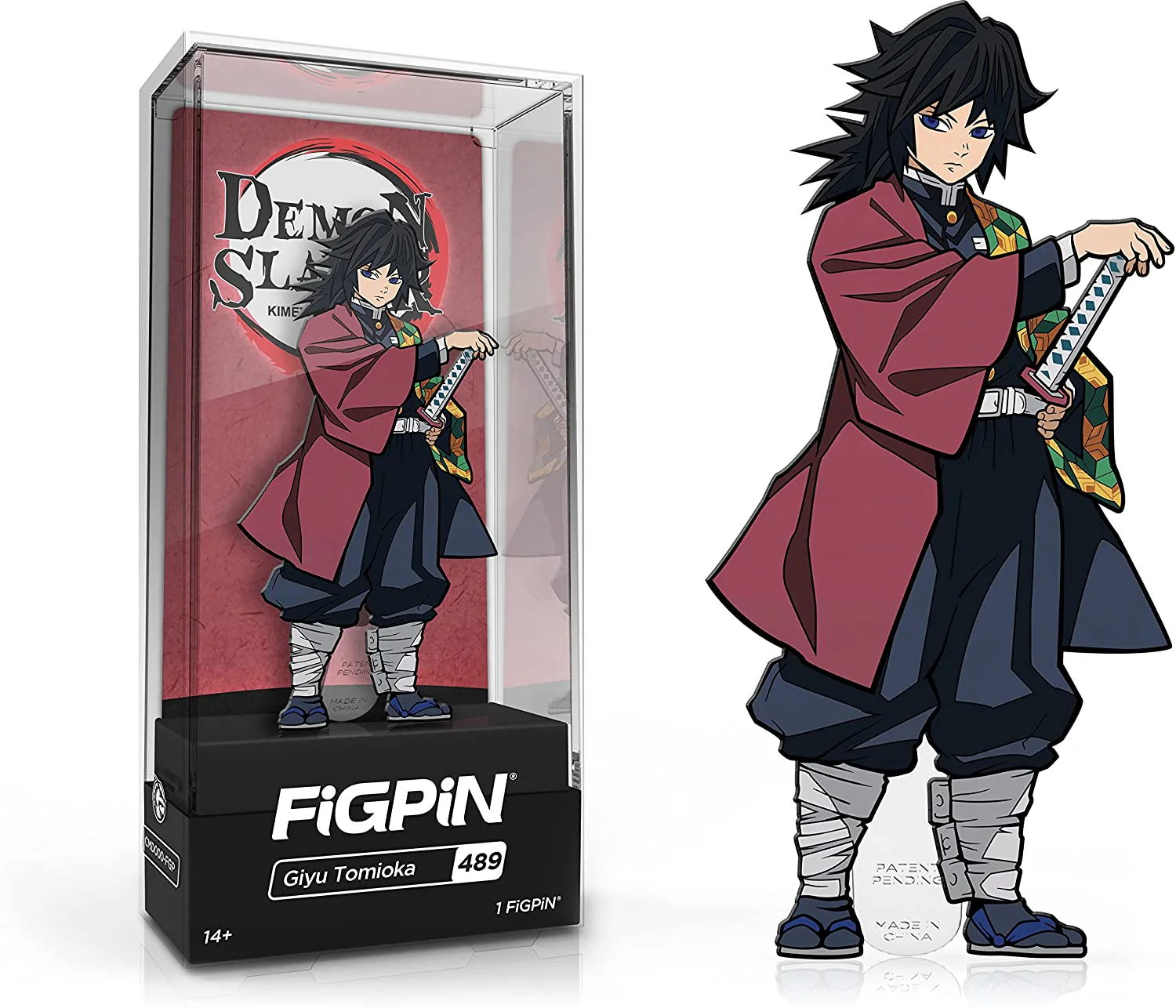 FIGPIN Demon Slayer Giyu Tomioka #489 Enaml Pin - Image 1