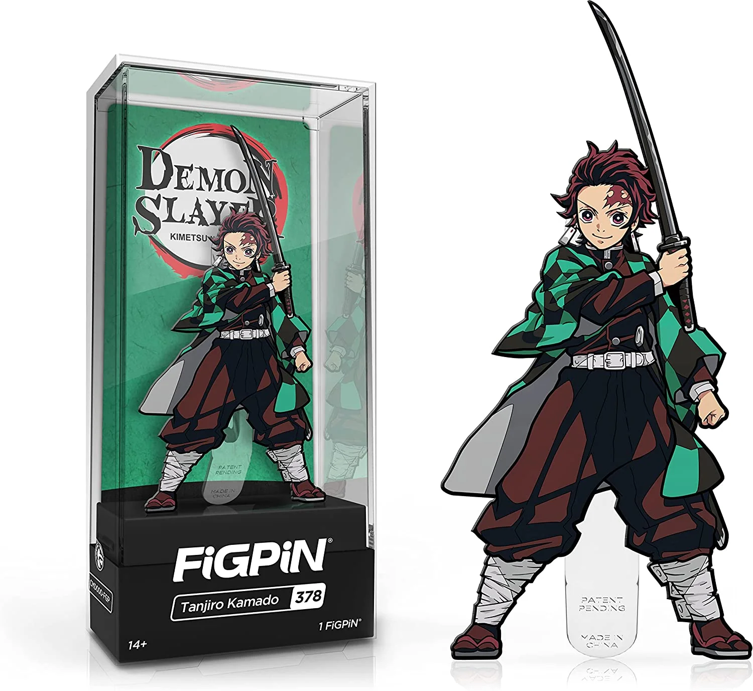 FIGPIN Demon Slayer Tanjiro Kamado #378 Enaml Pin - Image 1