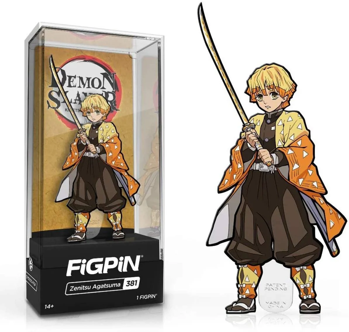 FiGPiN Demon Slayer - Zenitsu Agatsuma Enamel Pin - Image 1