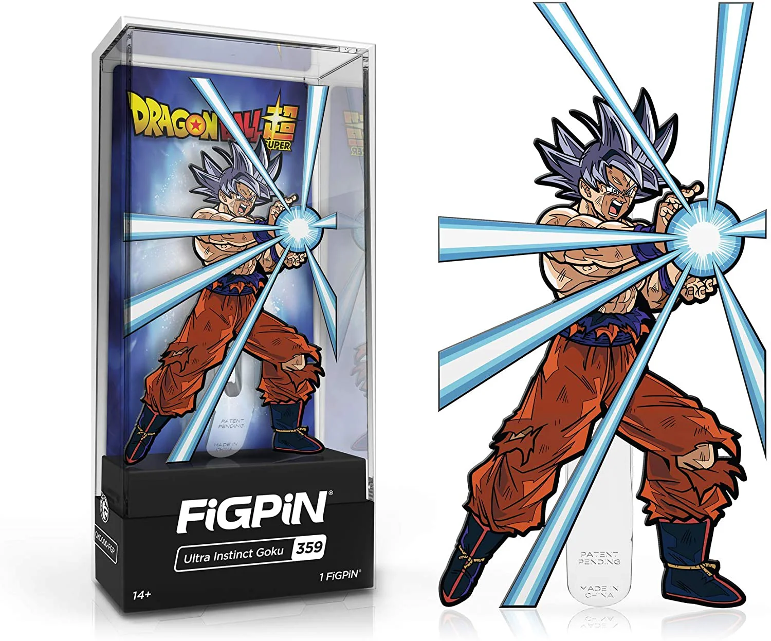 FiGPiN Dragon Ball Super Ultra Instinct Goku #359 with Premium Display Case - Image 1