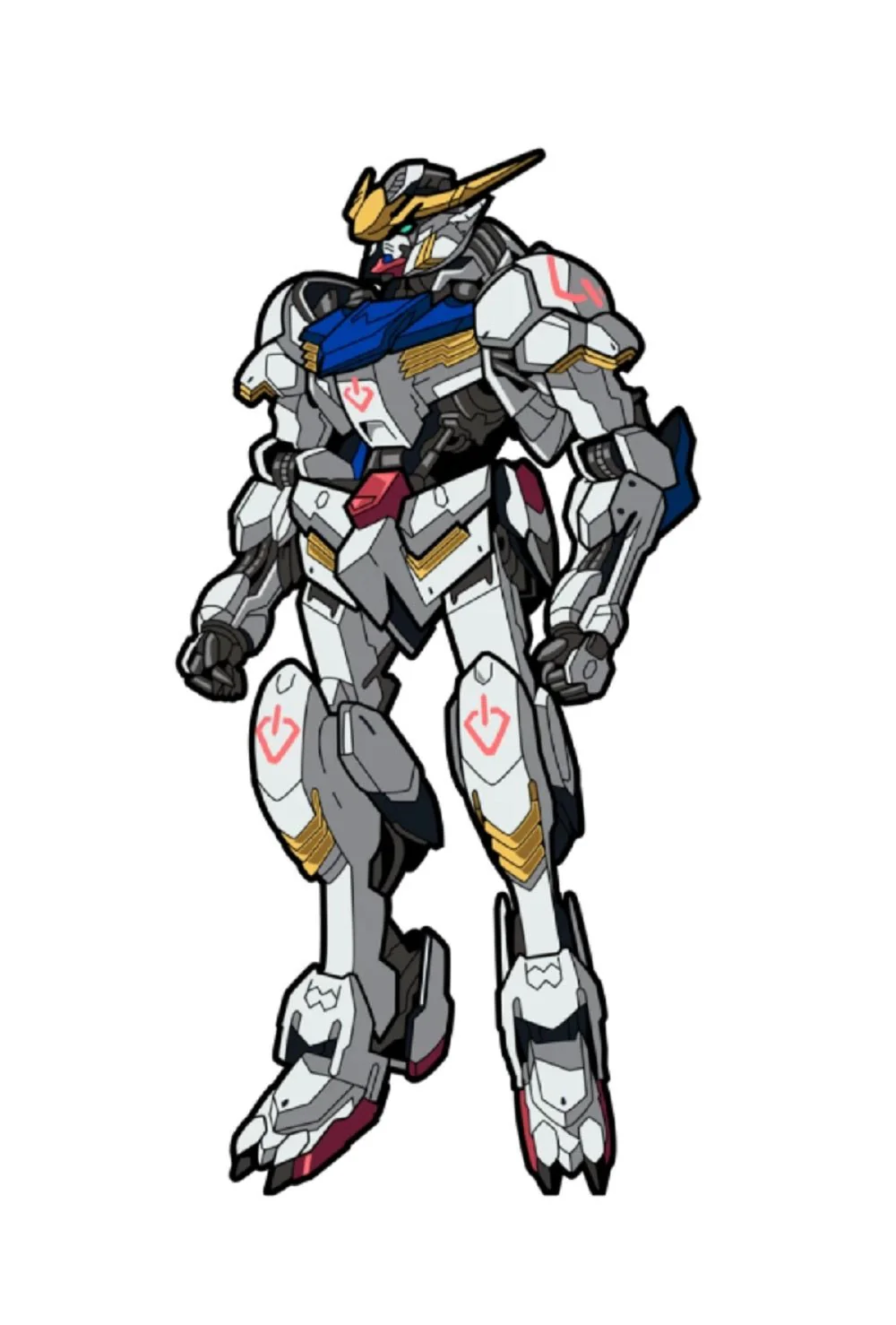 FIGPIN Gundam Wing ASW-G-08 Barbatos #698 Enaml Pin - Image 1