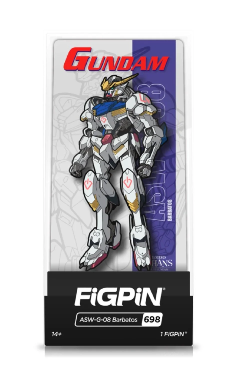 FIGPIN Gundam Wing ASW-G-08 Barbatos #698 Enaml Pin - Image 2