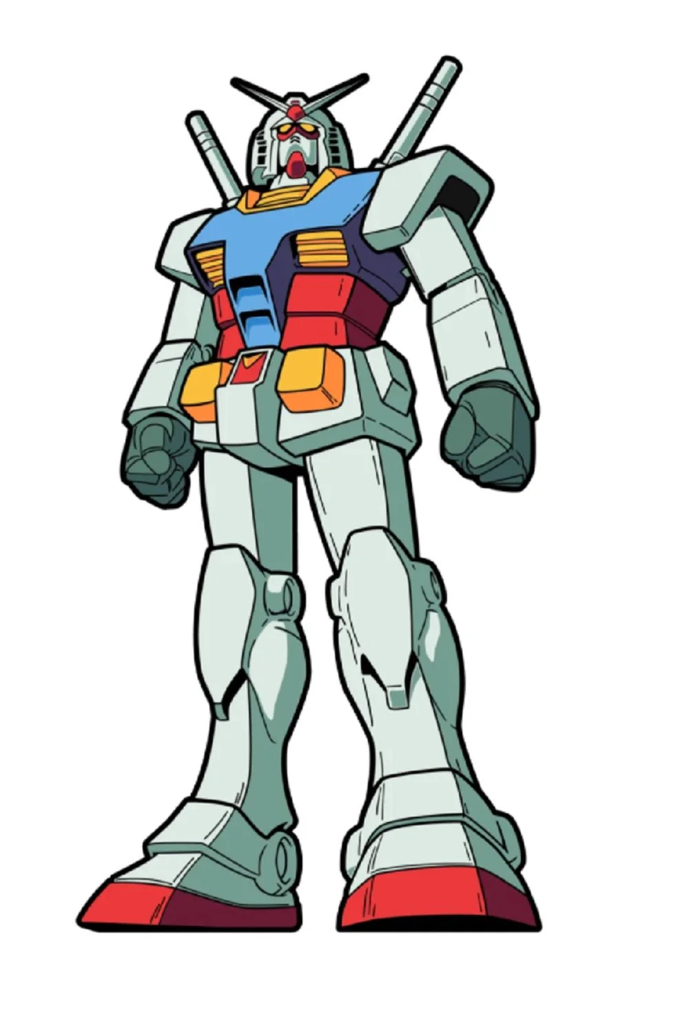 FIGPIN Gundam Wing RX-78-2 #695 Enaml Pin - Image 1
