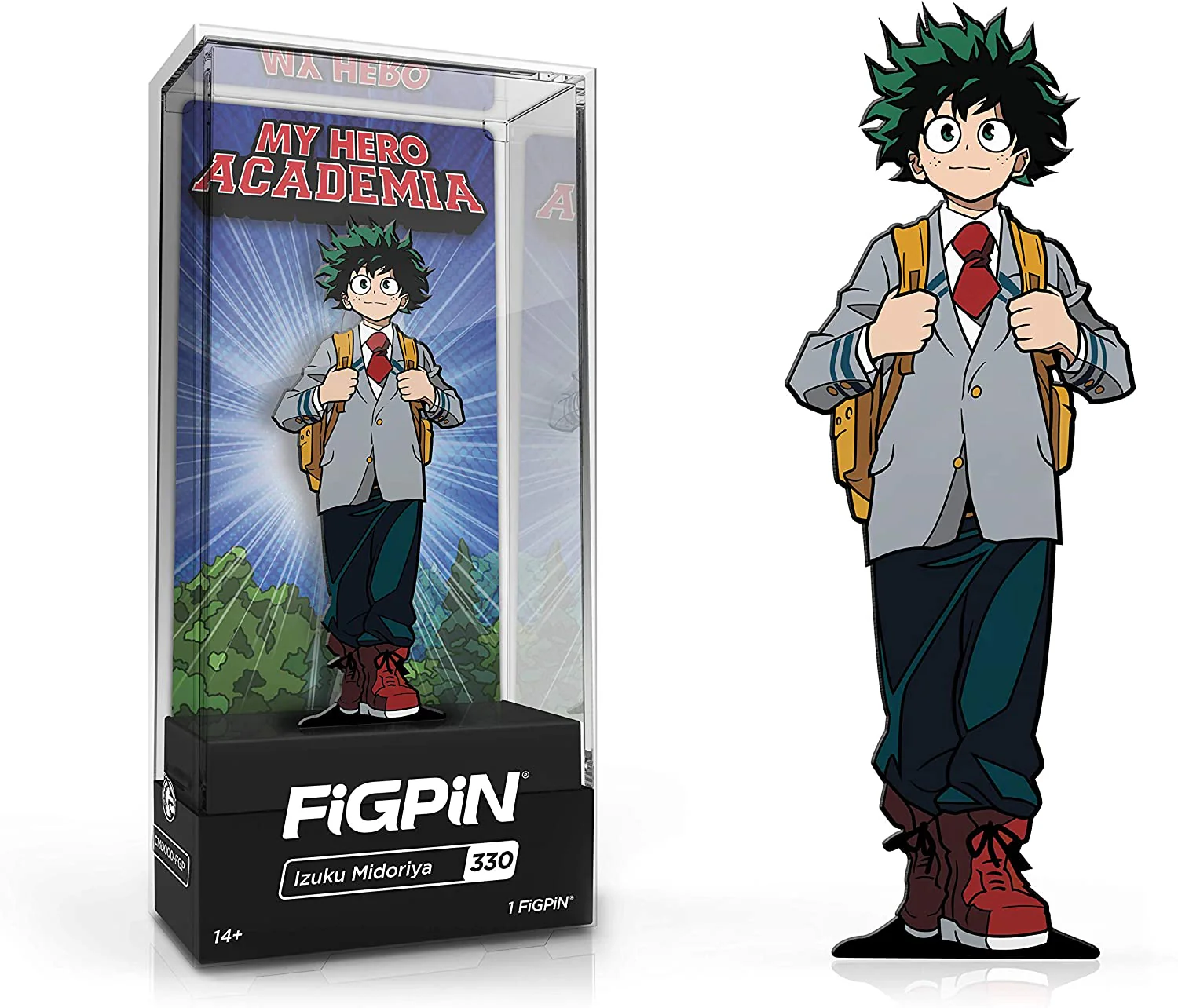 FiGPiN My Hero Academia Izuku Midoriya School Outfit Enamel Pin #330 - Image 1