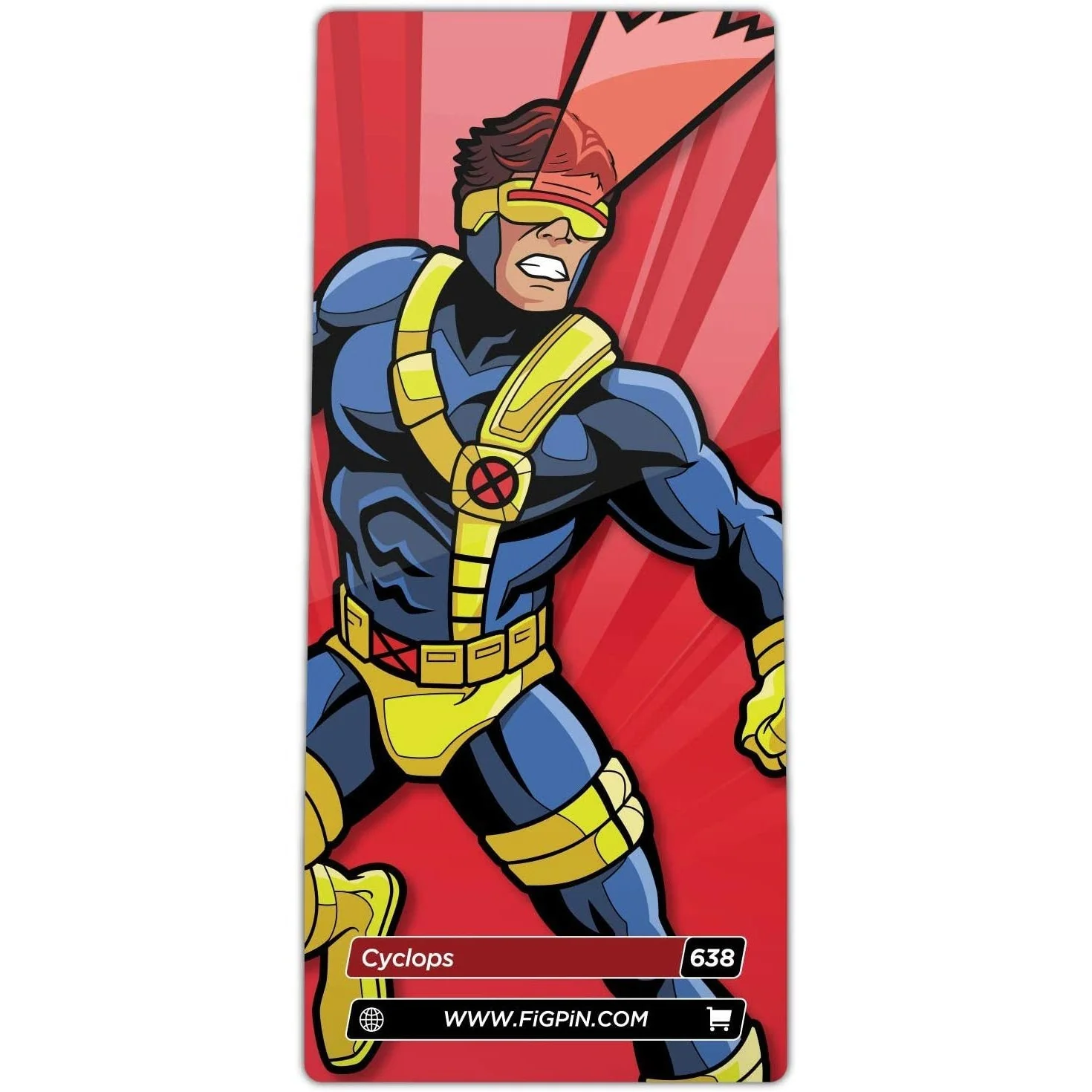 FiGPiN X-Men Animated Series Cyclops (#638) Enamel Pin - Image 3