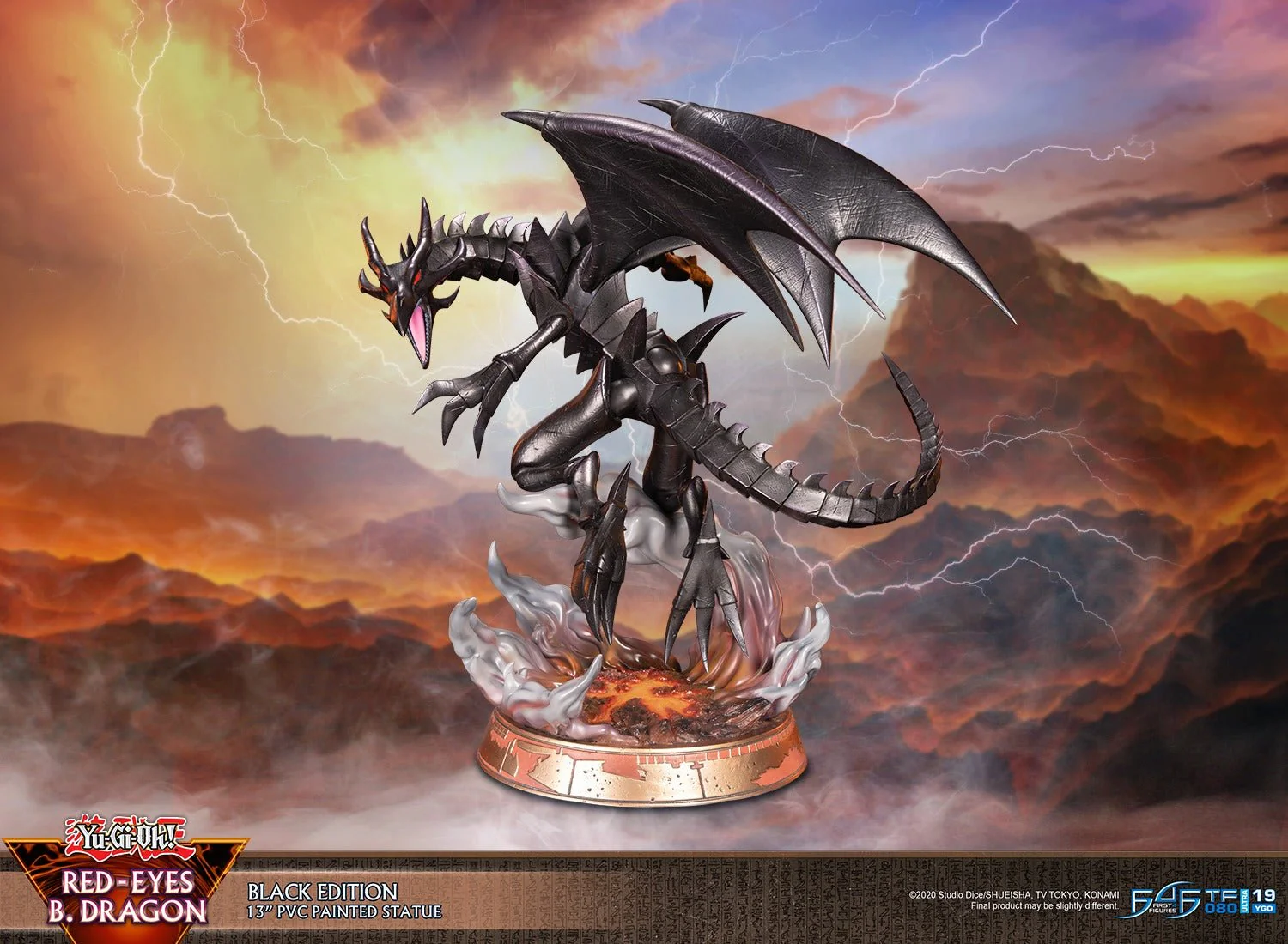 First 4 Figures - Yu-Gi-Oh! - Red-Eyes Black Dragon Black Version - Image 1