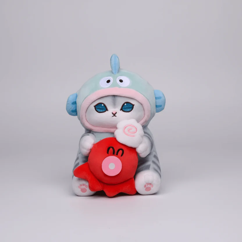 Mofusand Sanrio Hangyodon Cat Plush 9" - Image 2
