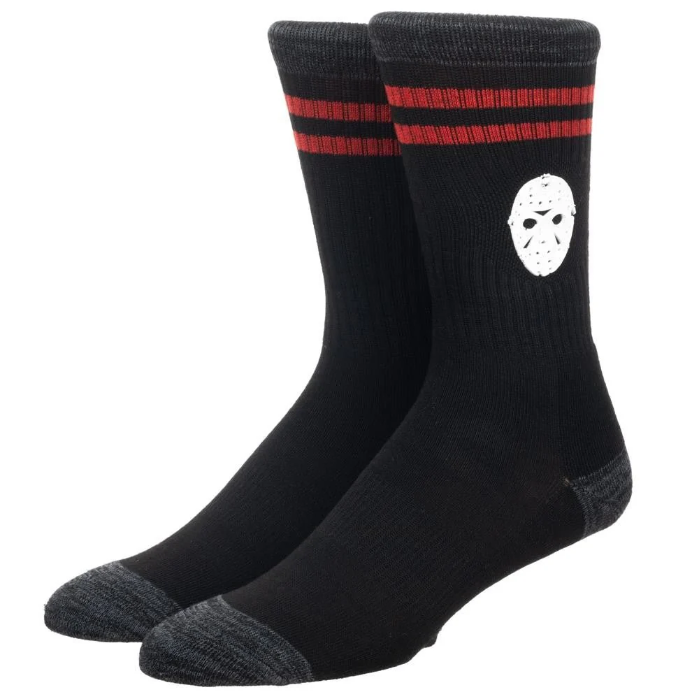 Friday the 13th Jason Rubber Weld Crew Socks