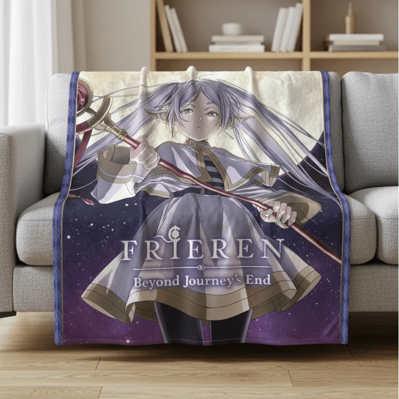 Frieren: Beyond Journey's End - Teaser Visual #1 Sublimation Throw Blanket 60in By 46in - Image 2