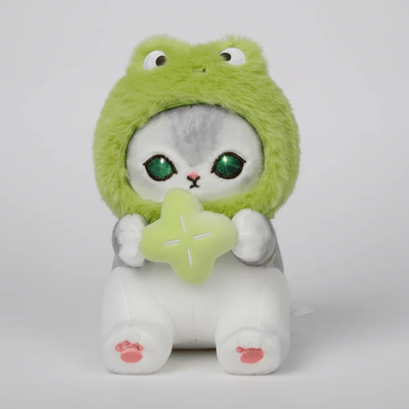 Mofusand Frog Cat Plush Keychain - Image 2