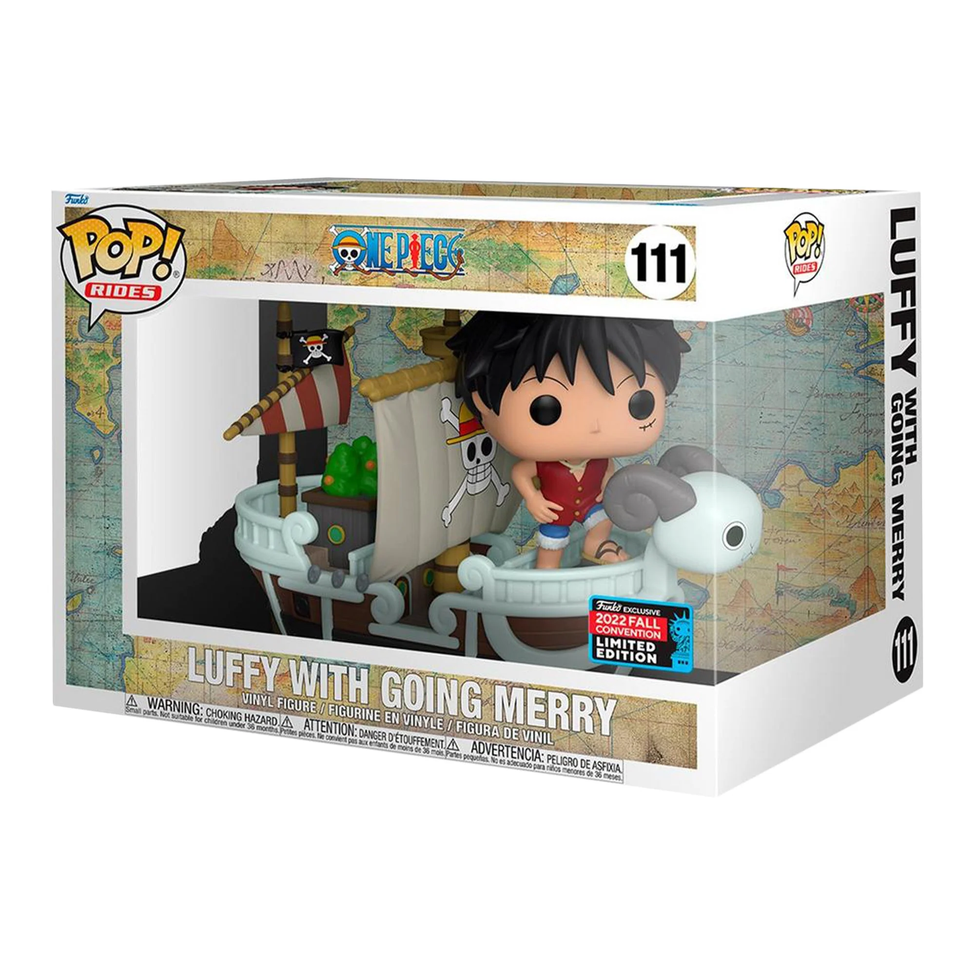 Funko Pop! Rides Animation: One Piece - Luffy with Going Merry #111 2022 Fall Convention Exclusive - Image 2
