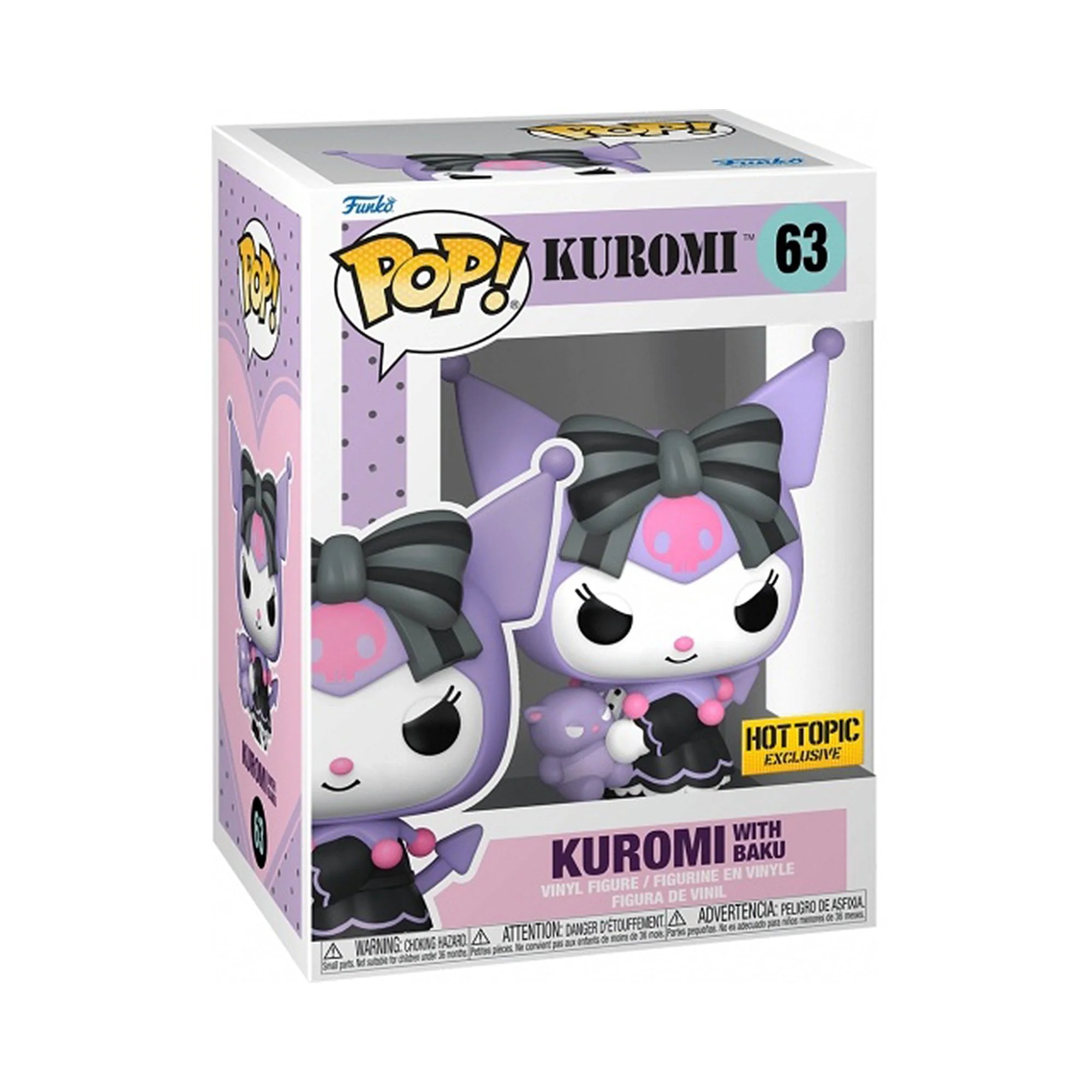 Funko Pop! Sanrio - Kuromi With Baku Hot Topic Exclusive - Image 2