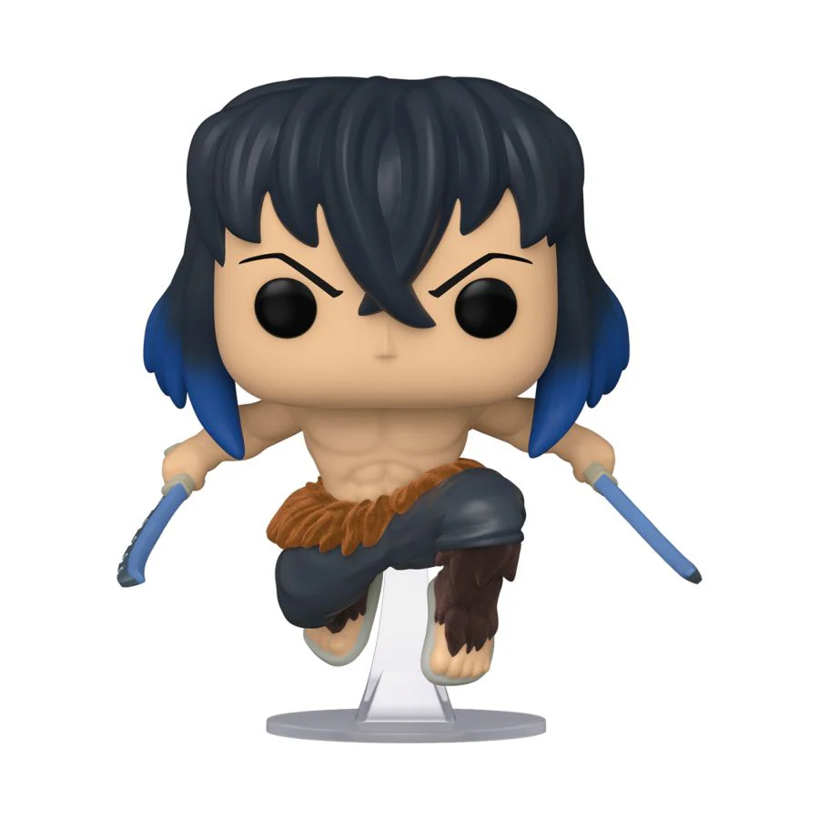 Funko Pop! Animation: Demon Slayer – Inosuke Unmasked Flocked Chase Exclusive