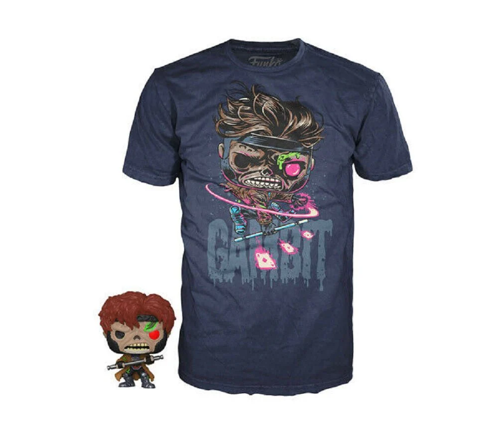 Funko Pocket Pop! and Tee Marvel Zombies Gambit Adult T Shirt - Image 1