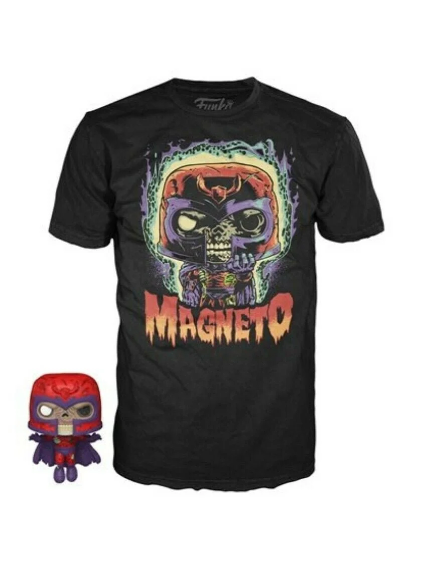 Funko Pocket Pop! and Tee Marvel Zombies Magneto Adult T Shirt - Image 1