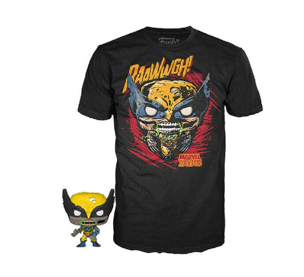 Funko Pocket Pop! and Tee Marvel Zombies Wolverine Adult T Shirt - Image 1